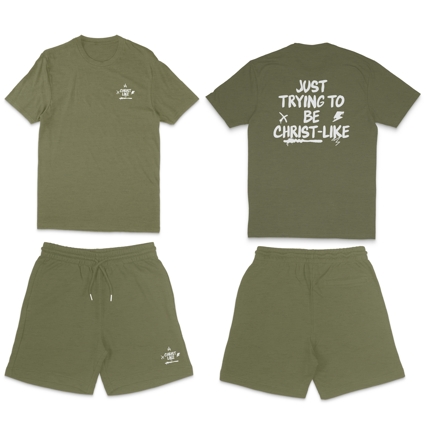 PRE-ORDER CHRIST LIKE TEE & SHORT SET