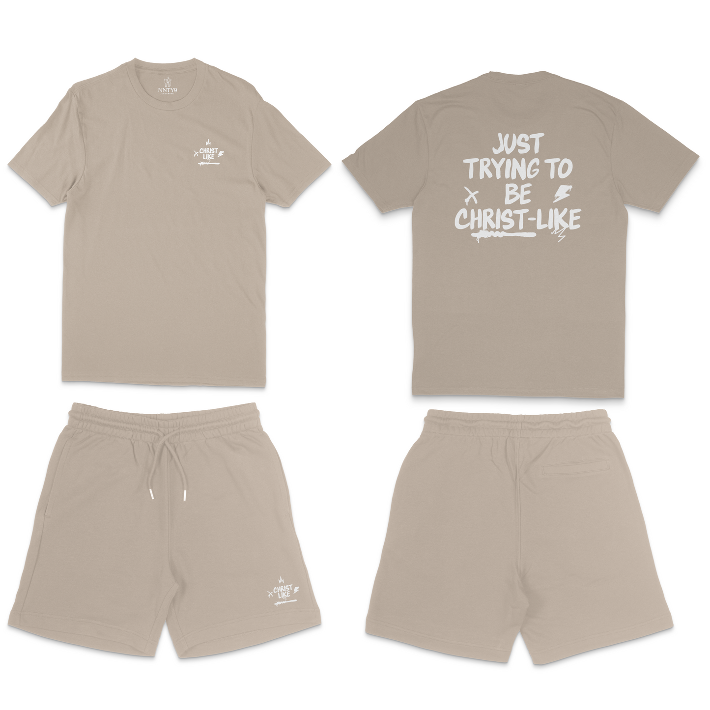 PRE-ORDER CHRIST LIKE TEE & SHORT SET